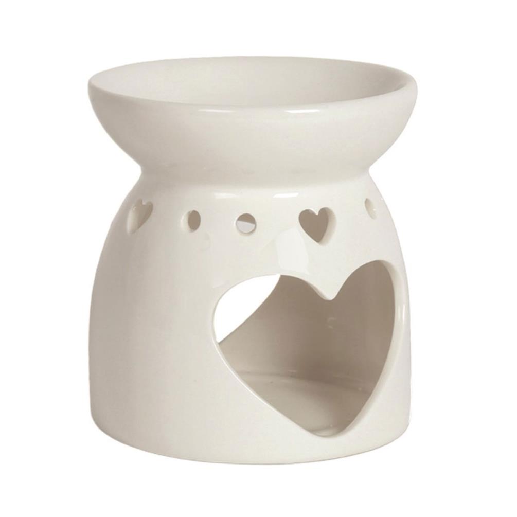 Aroma Heart White Ceramic Wax Melt Warmer £4.04